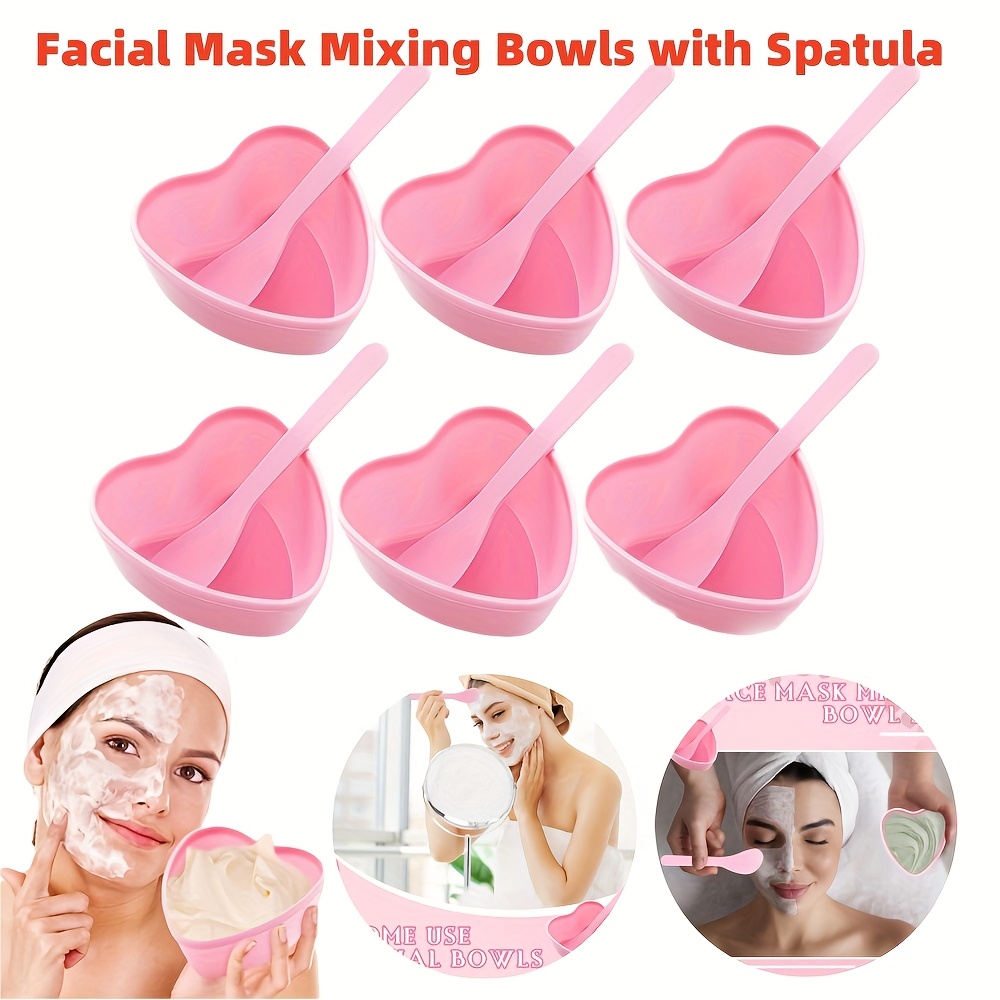 6 parçalı Pembe Kalp Şeklinde  - Skincare Indonesia incelemesi ve fiyatı