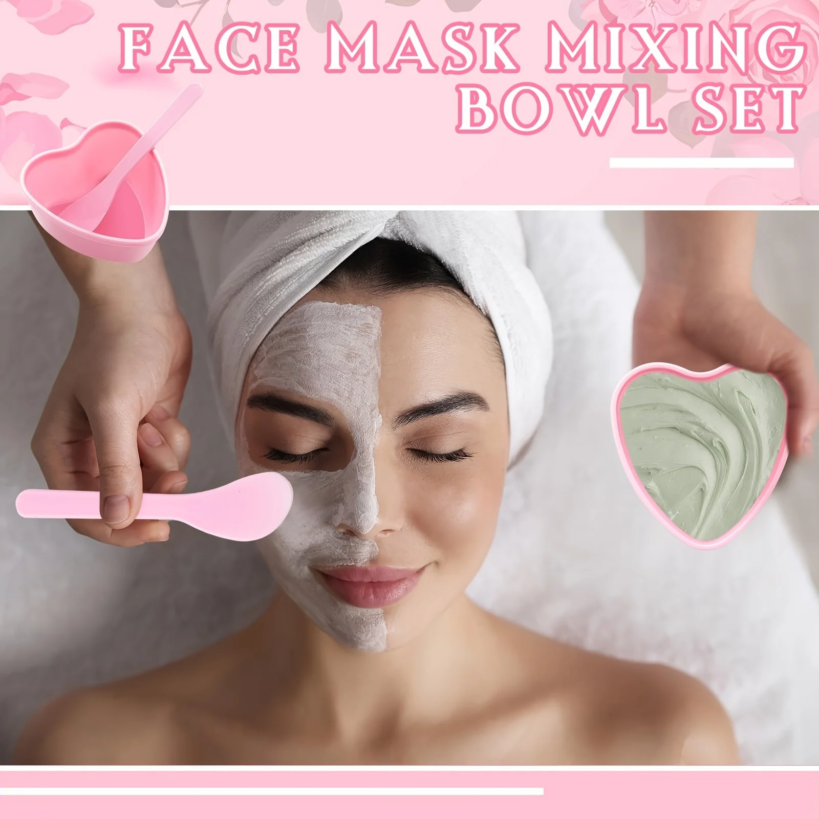6 parçalı Pembe Kalp Şeklinde  - Skincare Indonesia incelemesi ve fiyatı